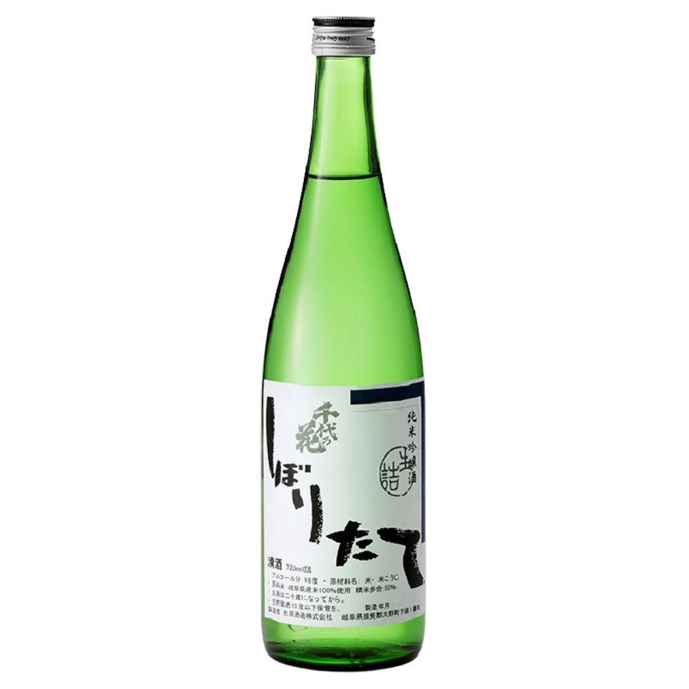 千代乃花 しぼりたて 純米吟醸酒 sake