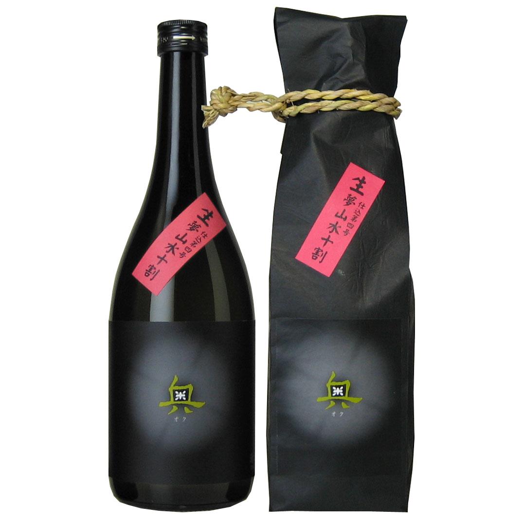 奥 夢山水十割 生 純米吟醸原酒 sake