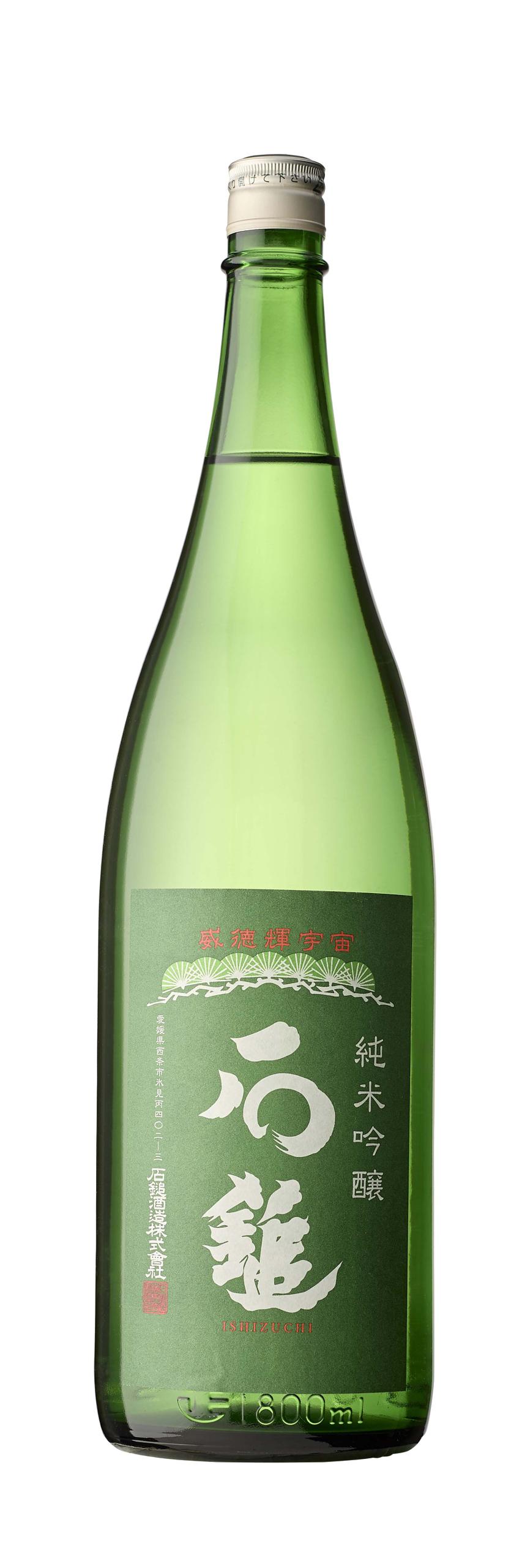 石鎚 純米吟醸 緑ラベル sake