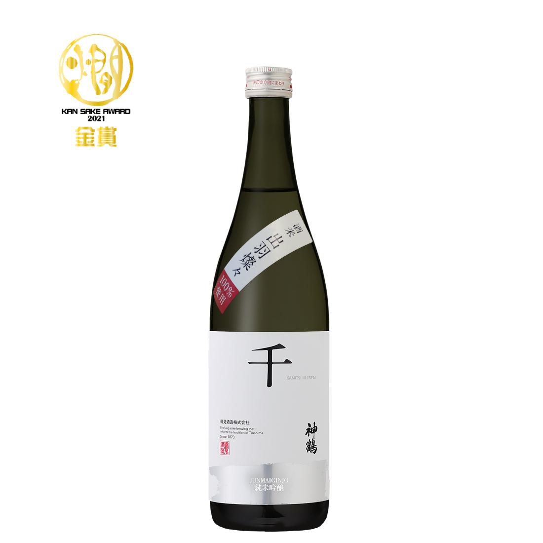 神鶴 千 純米吟醸 出羽燦々 sake
