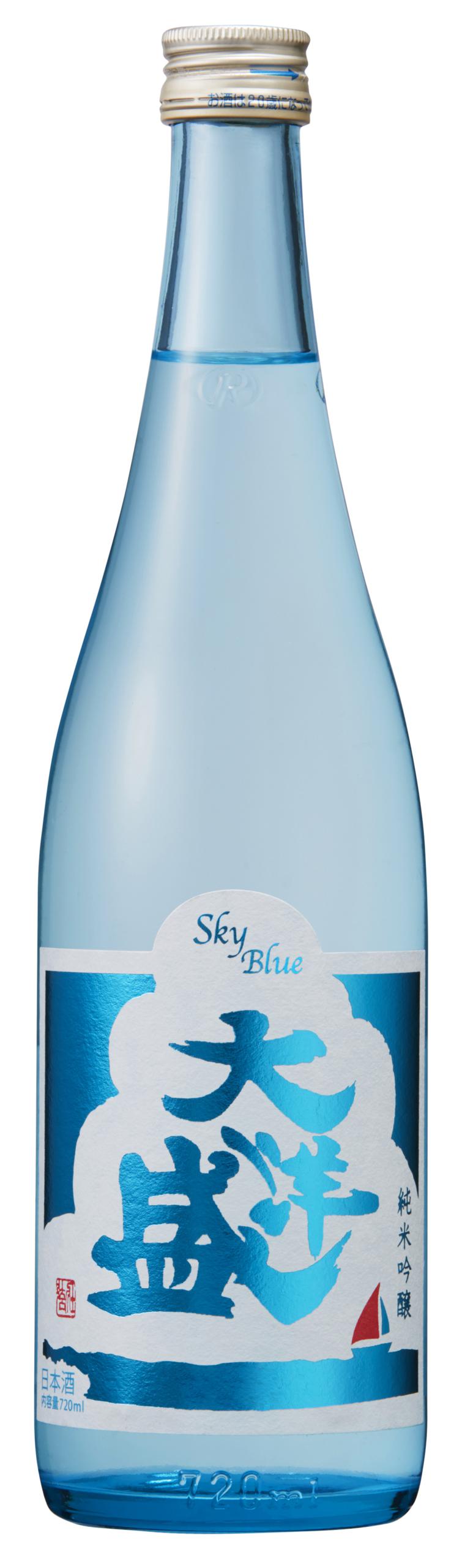純米吟醸 大洋盛 スカイブルーラベル sake