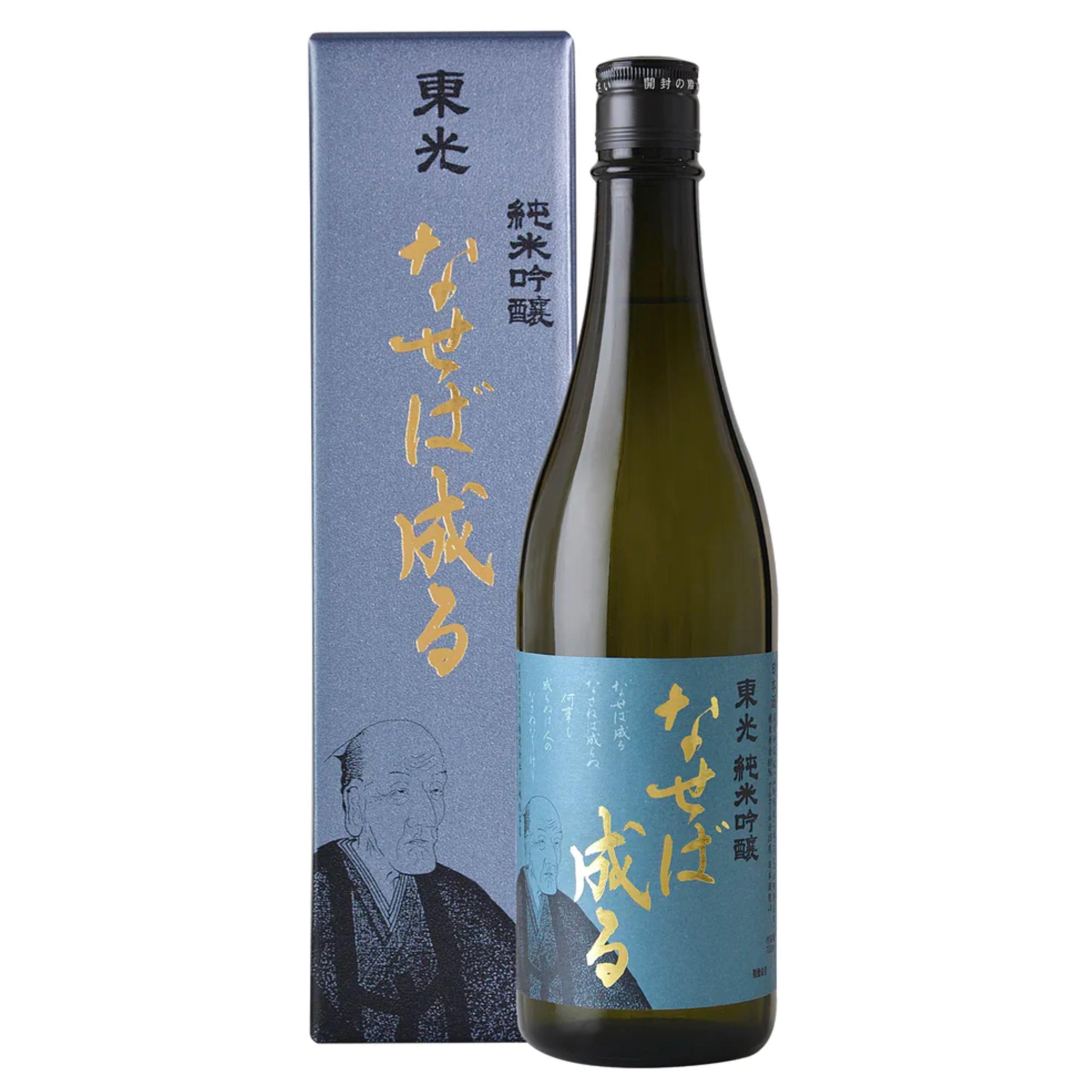 東光 純米吟醸 なせば成る sake
