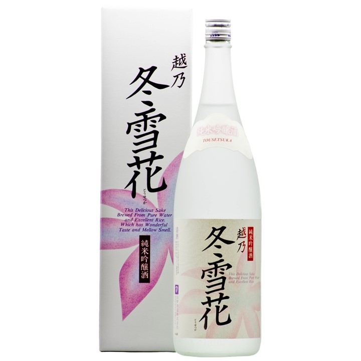 越乃冬雪花 純米吟醸 sake