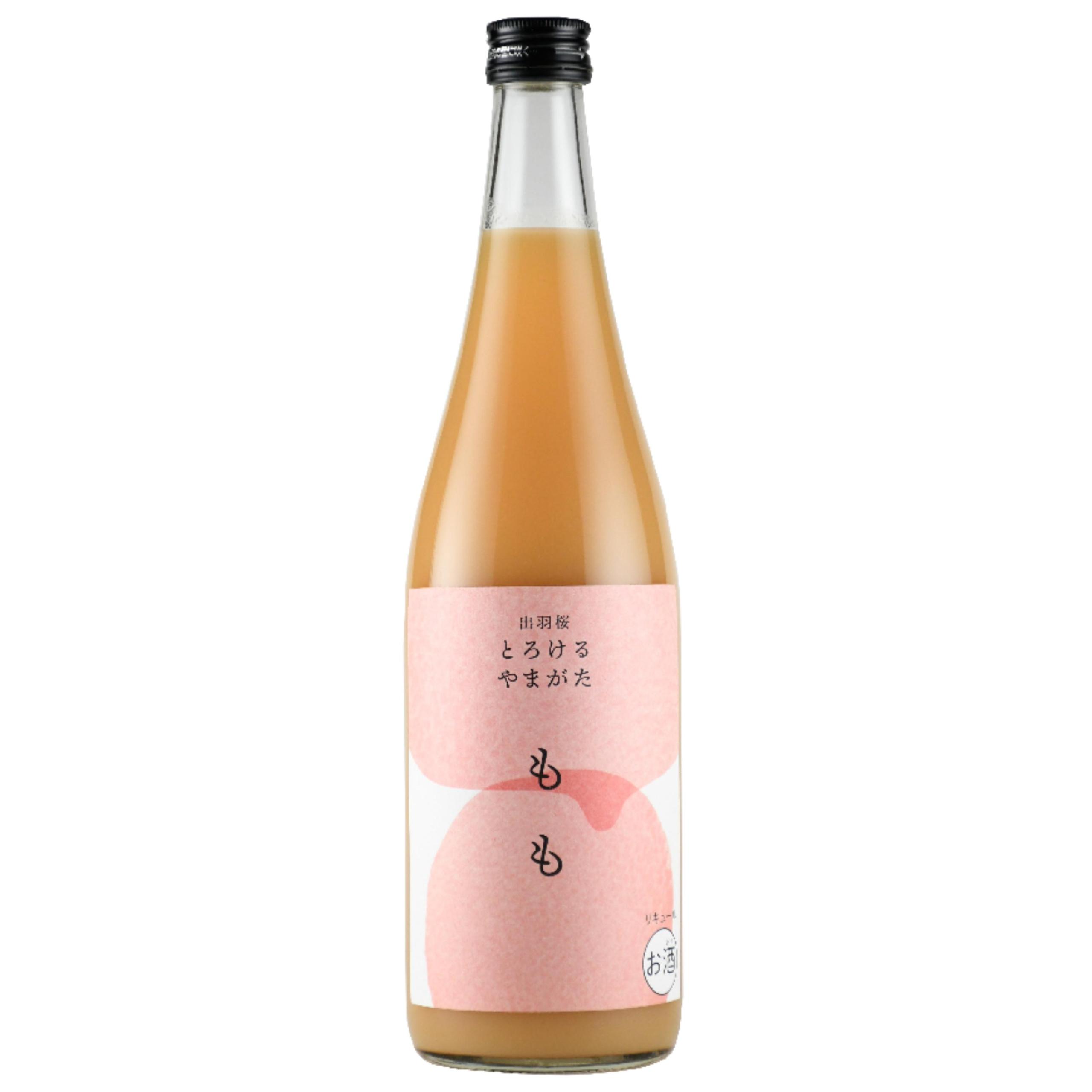 出羽桜 とろけるやまがた もも sake