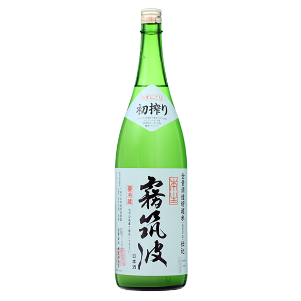 霧筑波 初搾り sake