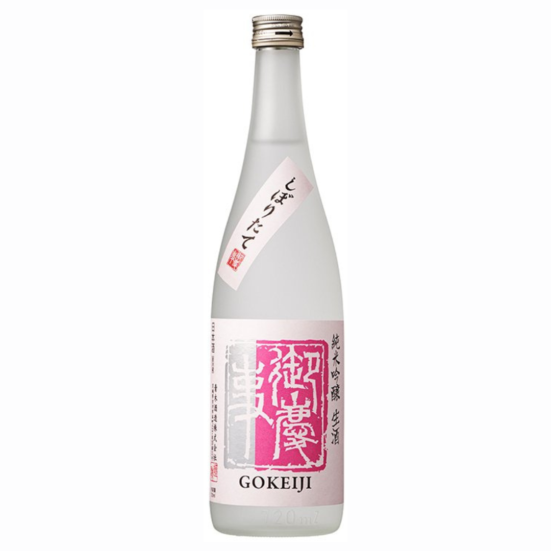 御慶事 純米吟醸生酒 しぼりたて sake