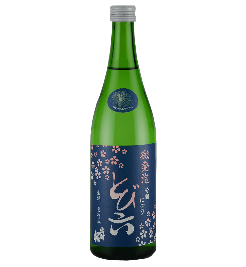 出羽桜 微発泡 吟醸にごり とび六 sake