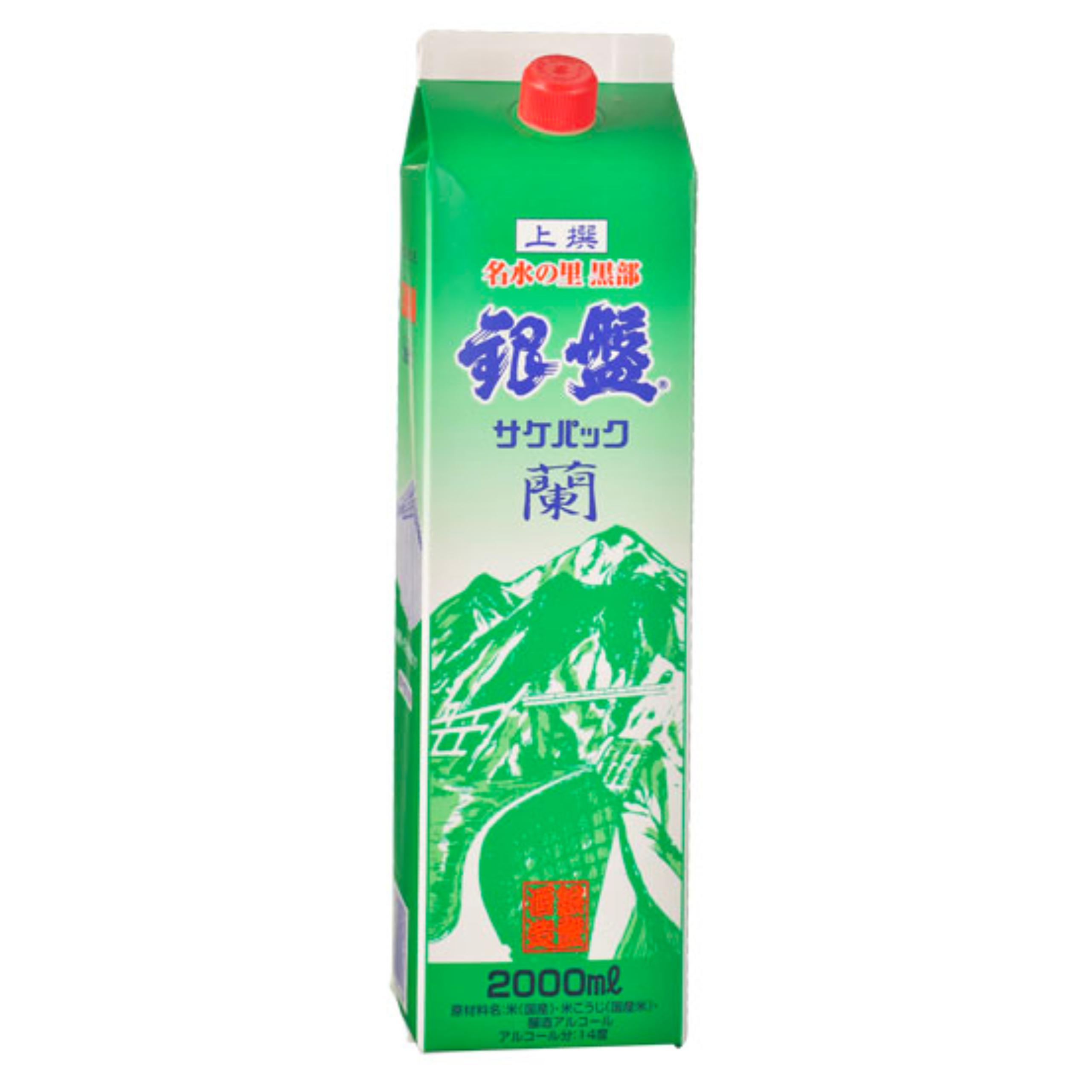 銀盤 名水 蘭パック sake