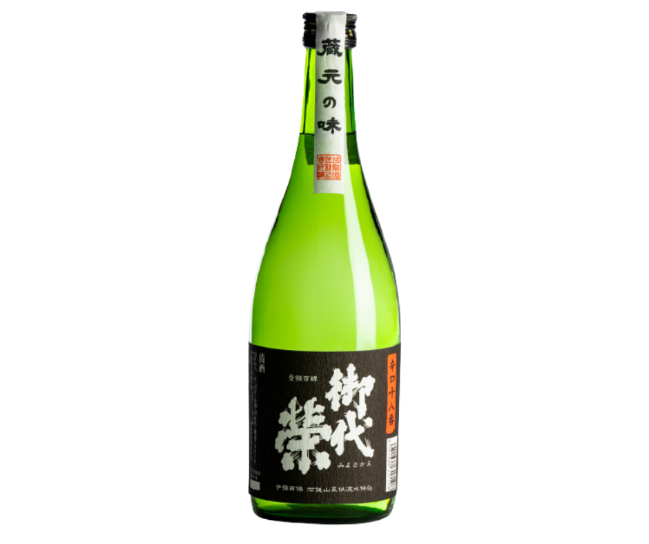 御代栄 蔵元の味 辛口 十八番 sake