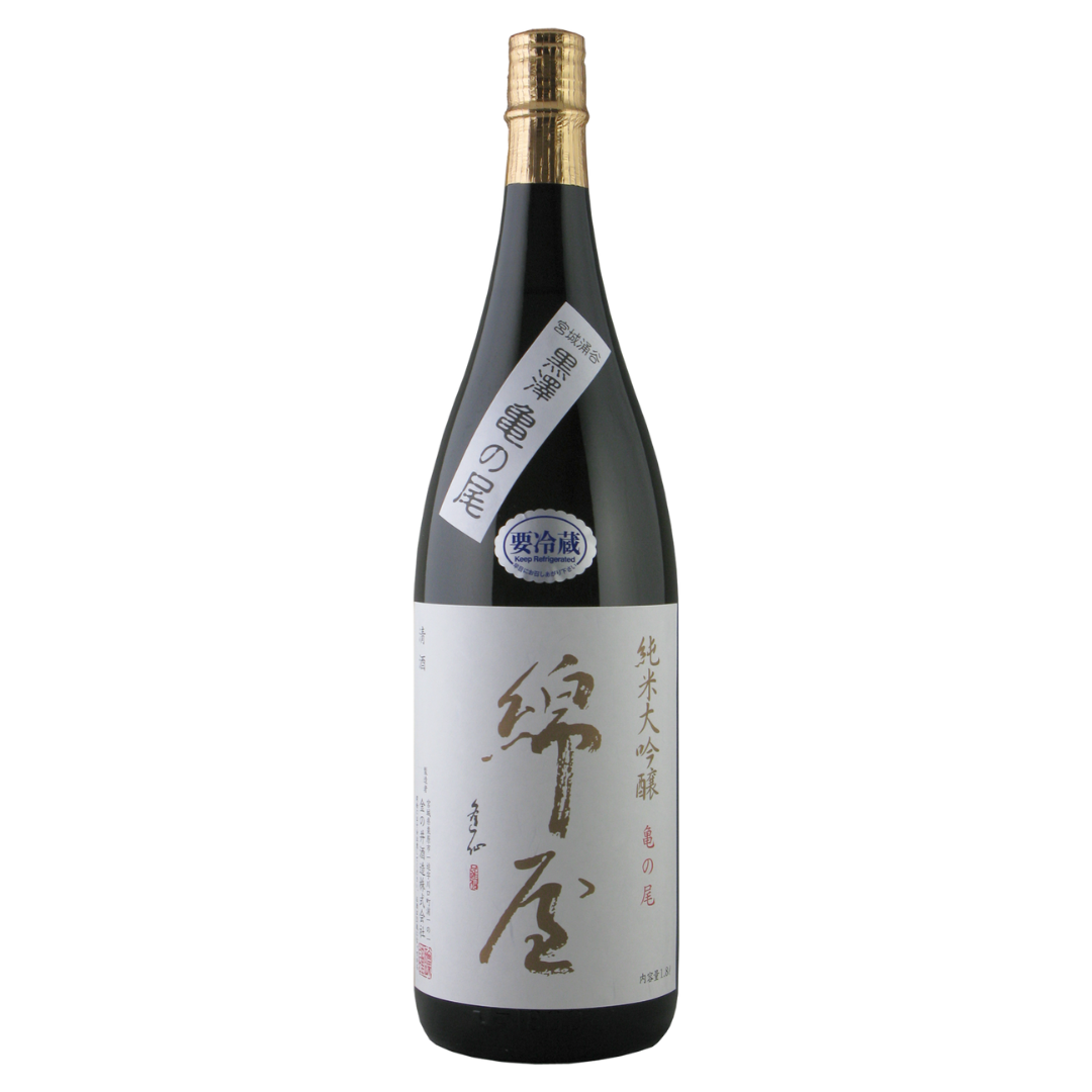 綿屋 純米大吟醸酒 亀の尾 sake