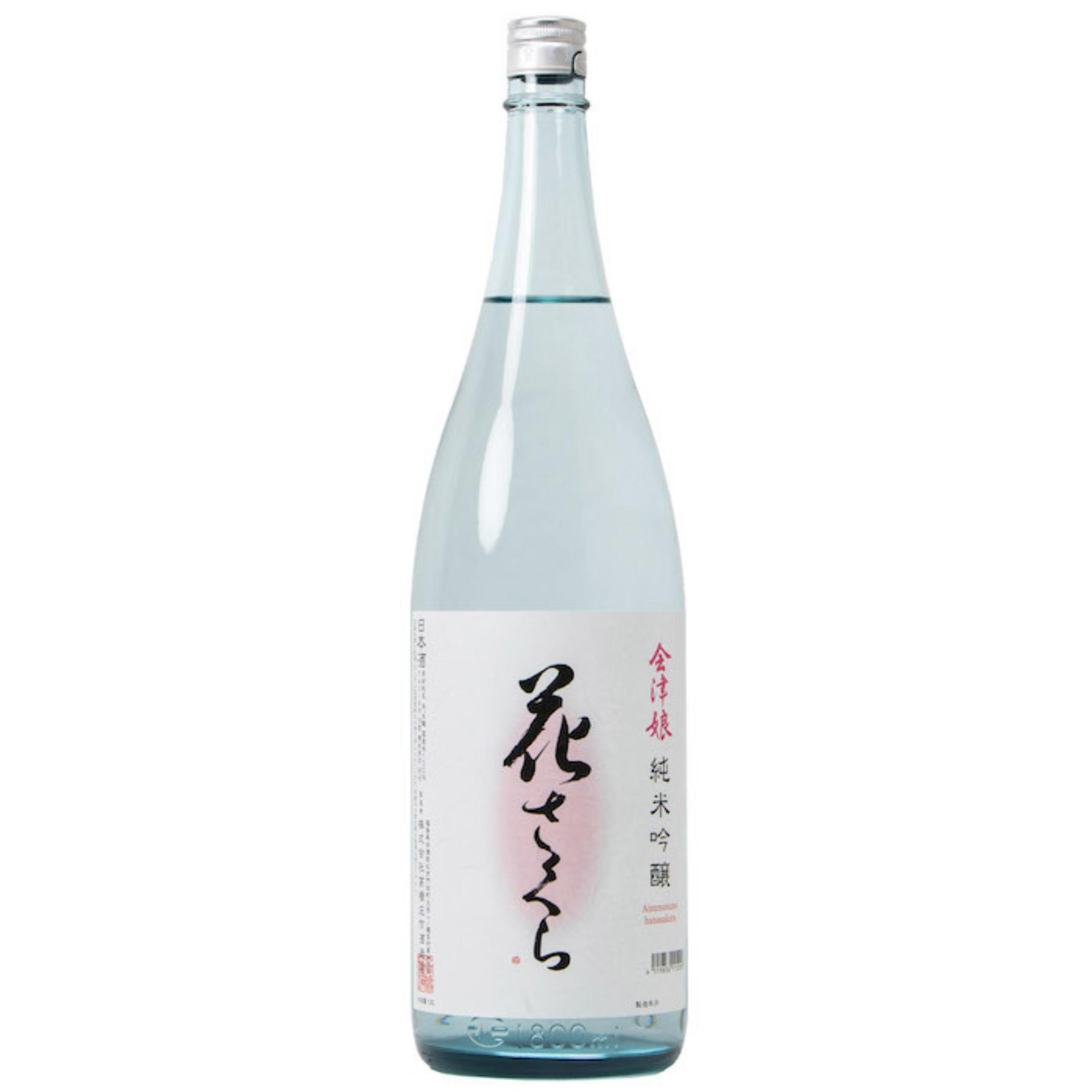 会津娘 花さくら 純米吟醸 sake