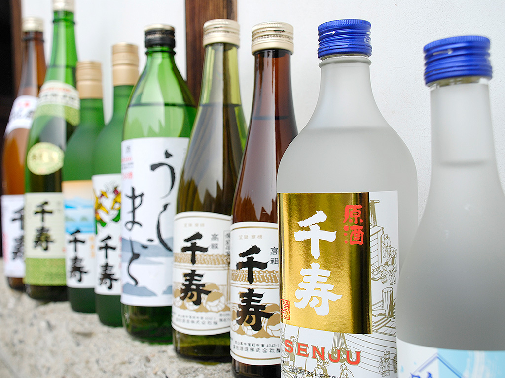 千寿 上撰原酒 sake