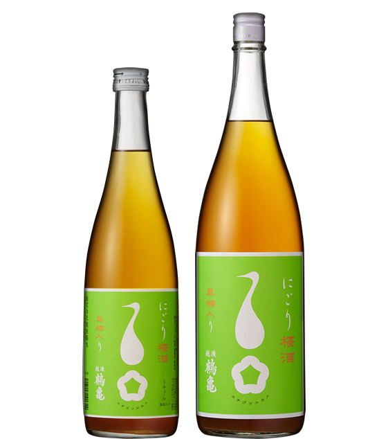 越後鶴亀 黒糖にごり梅酒 sake