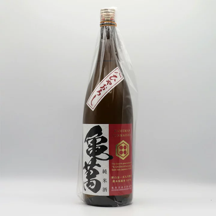 亀萬 九号酵母 純米（一回火入れ） sake