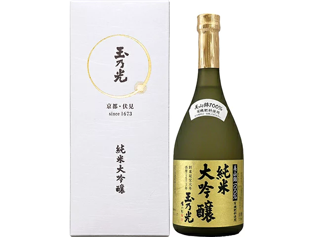 玉乃光 純米大吟醸 有機肥料使用 美山錦100 sake