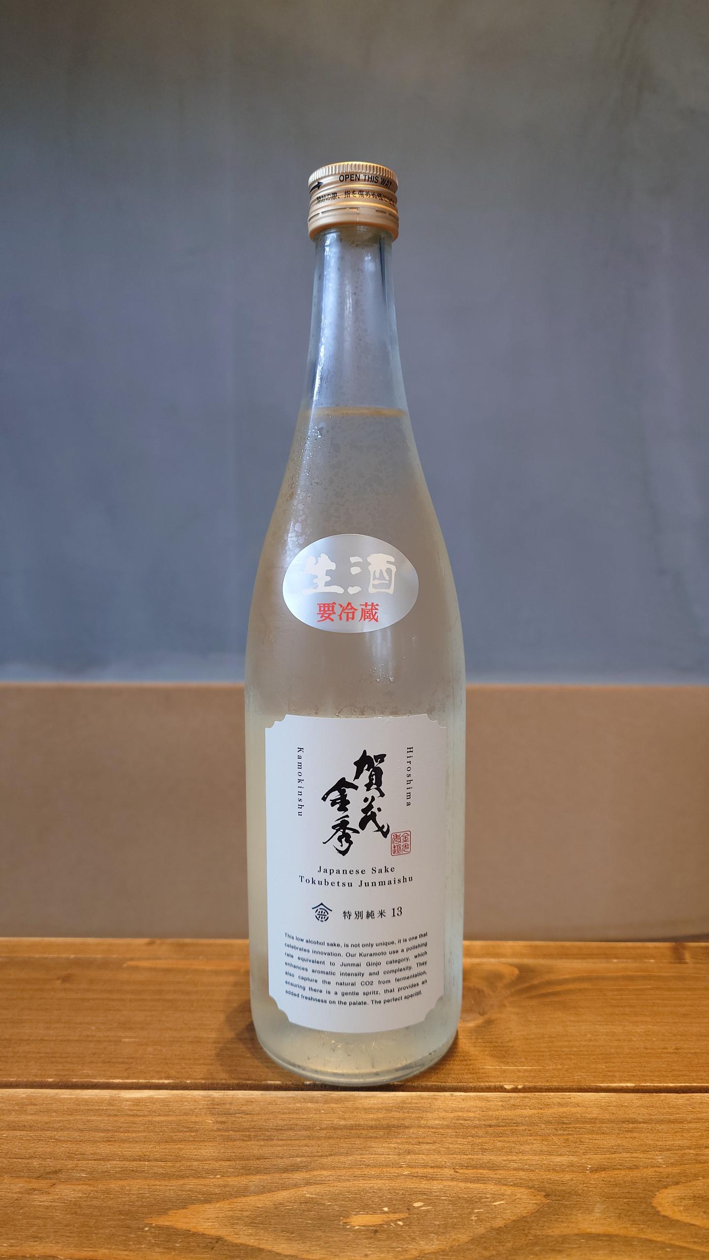 賀茂金秀 特別純米13 うすにごり生 sake