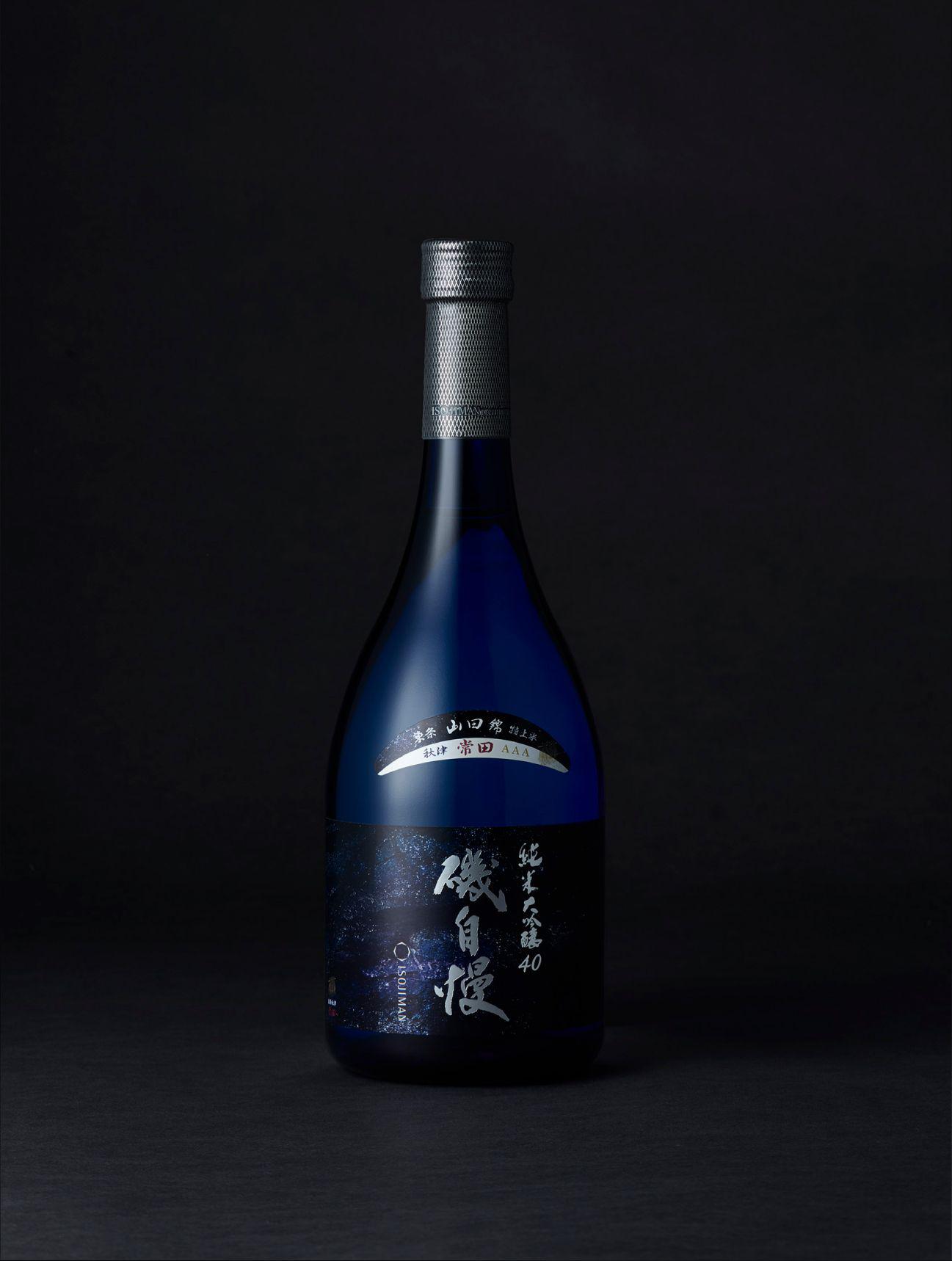 磯自慢 純米大吟醸40 ブルーボトル 常田 sake