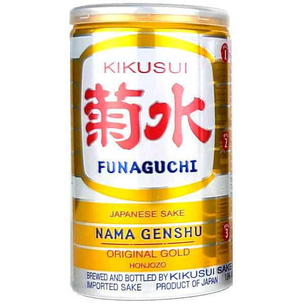 Kikusui Funaguchi Honjozo Nama Genshu "Gold" sake